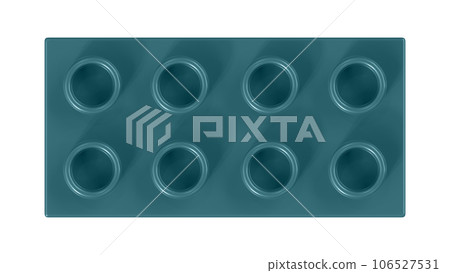 Peacock Blue Lego Block Isolated on a White Background. Close Up View of a Plastic Children Game Brick for Constructors, Top View. High Quality 3D Rendering with a Work Path. 8K Ultra HD, 7680x4320 Peacock Blue Lego Block Isolated on a White Background. Close Up View of a Plastic Children Game Brick for Constructors, Top View. High Quality 3D Rendering with a Work Path. 8K Ultra HD, 7680x4320 106527531