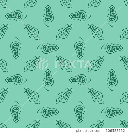 Bacteria vector Microbiology concept green line seamless pattern Bacteria vector Microbiology concept green line seamless pattern 106527632