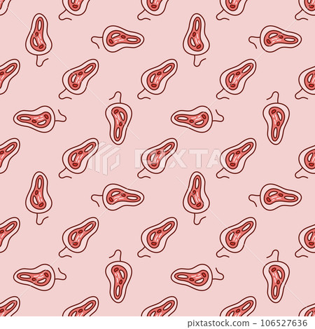 Bacteria vector Microbiology concept red seamless pattern Bacteria vector Microbiology concept red seamless pattern 106527636