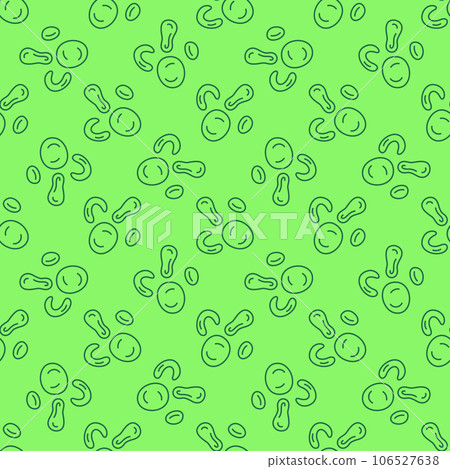Bacteria Microorganisms vector concept green line seamless pattern Bacteria Microorganisms vector concept green line seamless pattern 106527638