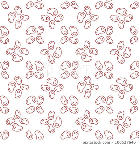 Bacteria or Microbes vector concept line seamless pattern Bacteria or Microbes vector concept line seamless pattern 106527640