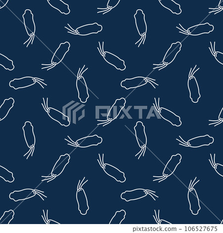 Spirillum Bacteria vector concept minimal line seamless pattern Spirillum Bacteria vector concept minimal line seamless pattern 106527675