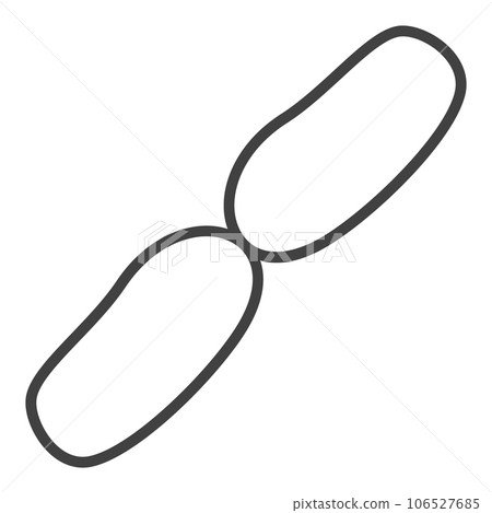 Bacilli vector bacteria concept outline icon or symbol Bacilli vector bacteria concept outline icon or symbol 106527685