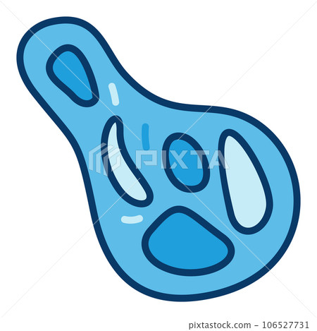 Microbe vector concept blue icon or symbol Microbe vector concept blue icon or symbol 106527731