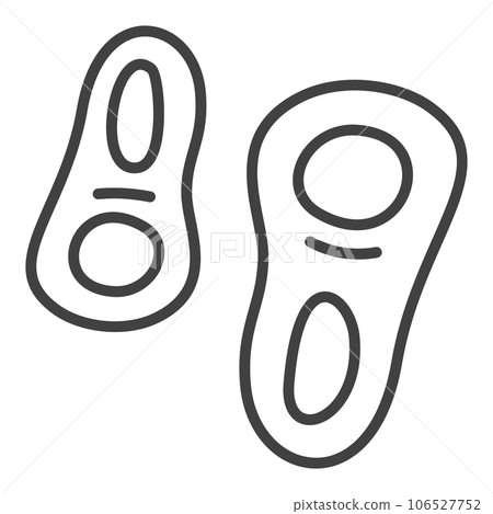 Two Microbes vector concept outline icon or symbol Two Microbes vector concept outline icon or symbol 106527752