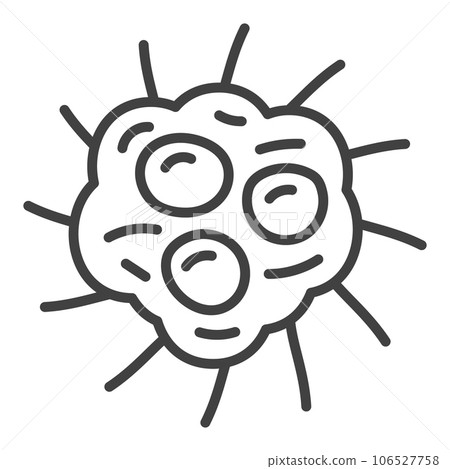 Virus vector Parasite concept line icon or symbol 106527758
