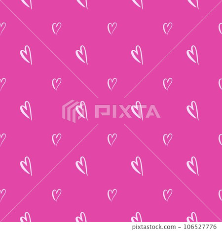 Heart shape vector seamless pattern doodle abstract background illustration 106527776