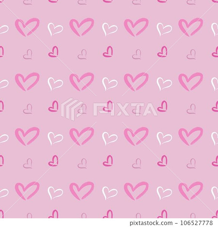Heart shape vector seamless pattern doodle abstract background illustration Heart shape vector seamless pattern doodle abstract background illustration 106527778