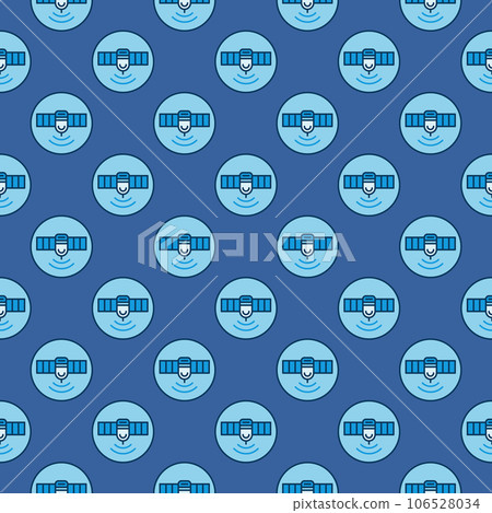 Satellite in Circle vector concept blue seamless pattern Satellite in Circle vector concept blue seamless pattern 106528034