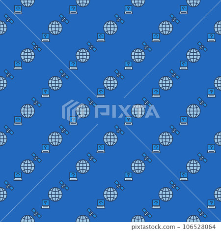 Satellite with Laptop and Globe vector Satellite Broadband blue seamless pattern Satellite with Laptop and Globe vector Satellite Broadband blue seamless pattern 106528064