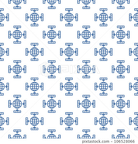Satellites and Earth Planet vector concept line seamless pattern Satellites and Earth Planet vector concept line seamless pattern 106528066