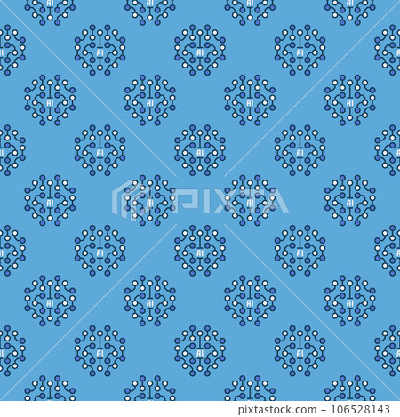AI Brain Circuit Board vector Artificial Intelligence colored seamless pattern AI Brain Circuit Board vector Artificial Intelligence colored seamless pattern 106528143