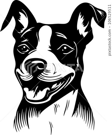 vector of dog head vector of dog head 106529511
