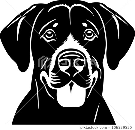 vector of dog head 106529530