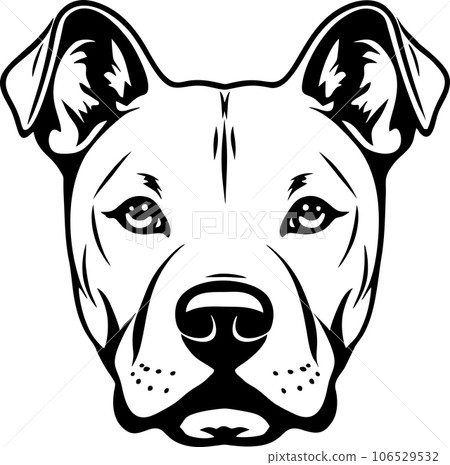 vector of dog head 106529532