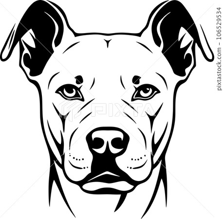 vector of dog head vector of dog head 106529534