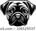 hand drawn sketch of dog 106529537