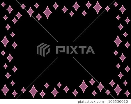 紅色閃光星星圖案框架材料 106530010