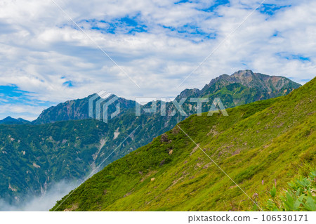 夏季八方白馬山風景 106530171