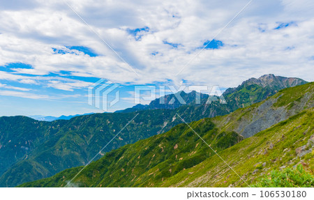 夏季八方白馬山風景 106530180