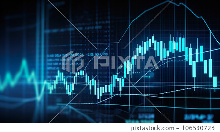 Stock market investment trading graph glowing lines and diagram background, financial investment or economic concept Stock market investment trading graph glowing lines and diagram background, financial investment or economic concept 106530723