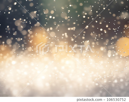 Abstract snow falling on blurred winter landscape background, for design and template 106530752