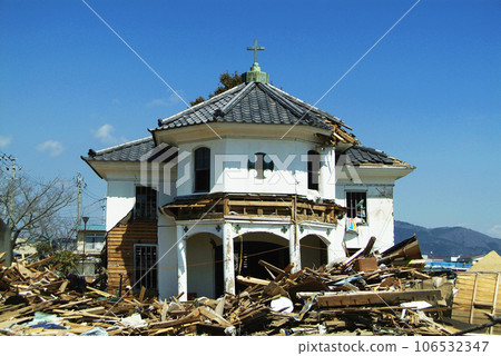 <Great East Japan Earthquake> Ishinomaki, April 1, 2011 106532347