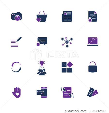 Style and clean icons pack for webdesign or mobile design. Style and clean icons pack for webdesign or mobile design. 106532465