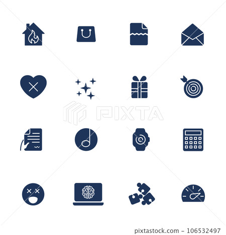 Simple UI icons for app, sites, programs. Different UI icons. Simple pictograms on white background Simple UI icons for app, sites, programs. Different UI icons. Simple pictograms on white background 106532497