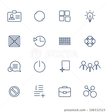 Outline vector icons for web and mobile. 106532523