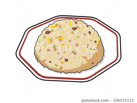 炒飯插畫 106533113