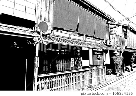 【京都的黑白】京町家別緻的外觀 106534156