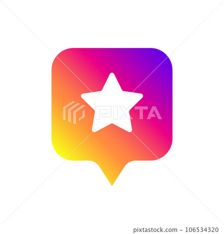 Counter Notification Icon, Followers. Social media like ui, app. Vector illustration 106534320