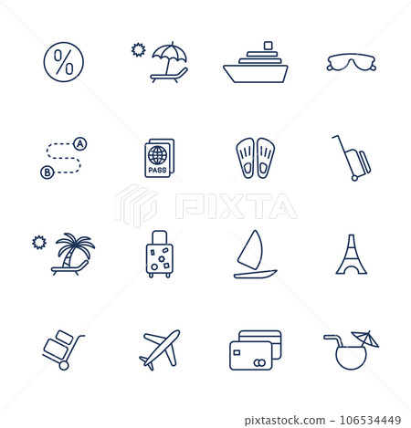 Simple icons set for web, apps, programs and other 106534449