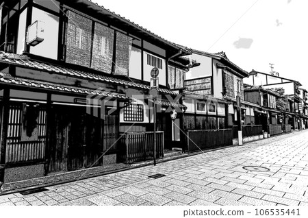 [漫畫風格京都]京町家的別緻外觀 106535441