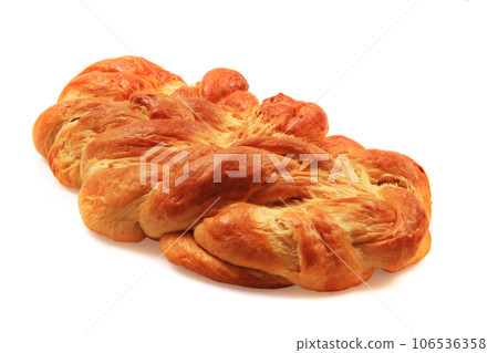 home made czech christmas bread isolated home made czech christmas bread isolated 106536358