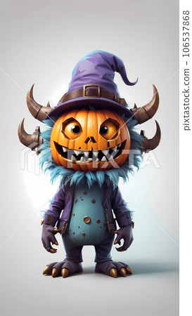 Cute Cartoon Halloween Monster 106537868
