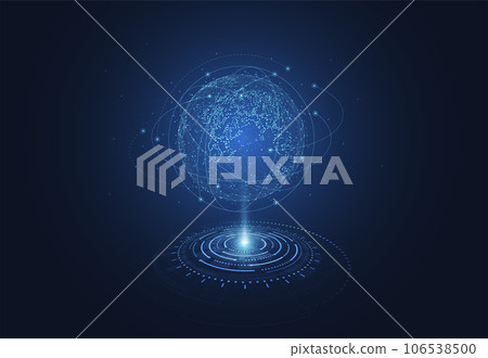 Global network connection. World map point and line composition concept of global business. Vector Illustration Global network connection. World map point and line composition concept of global business. Vector Illustration 106538500
