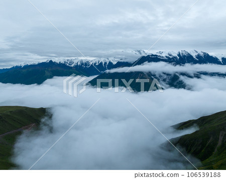 Beautiful sunrise landscape in Sichuan, China Beautiful sunrise landscape in Sichuan, China 106539188