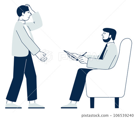 Support session with psychotherapist. Mental problem consultation 106539240