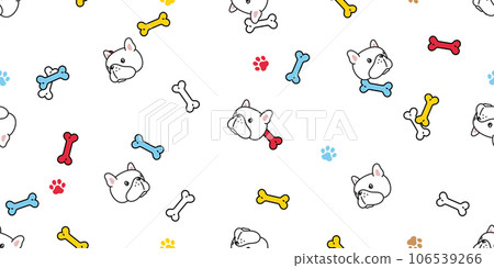 dog seamless pattern french bulldog face head paw footprint cartoon puppy vector pet doodle gift wrapping paper repeat wallpaper tile background scarf isolated illustration design dog seamless pattern french bulldog face head paw footprint cartoon puppy vector pet doodle gift wrapping paper repeat wallpaper tile background scarf isolated illustration design 106539266