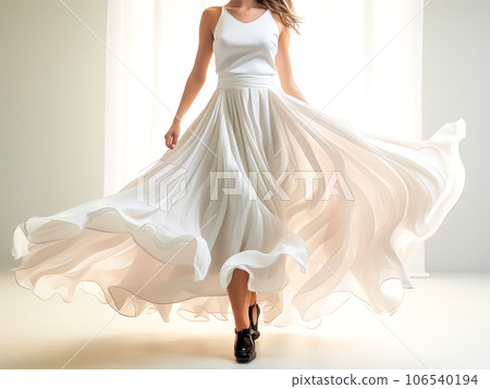 穿著白色長裙的女人 穿著白色長裙的女人 106540194