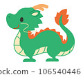 Cute illustration of a dragon 106540446
