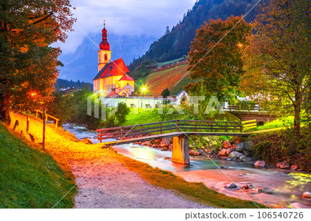 Ramsau, Germany - Fairy tale landscape Berchtesgaden, Bavaria. 106540726