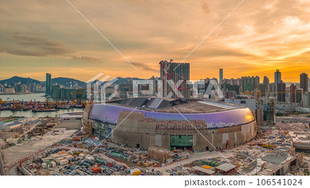 Sept 3 2023 stadium under construction, Kai Tak Sports Park Sept 3 2023 stadium under construction, Kai Tak Sports Park 106541024