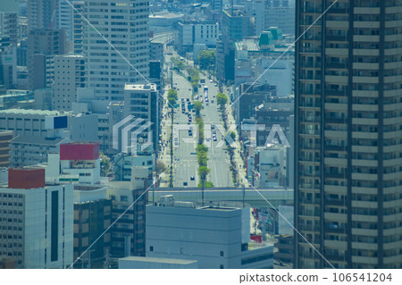 Traffic on Osaka Prefectural Route 41 by bird's-eye view 106541204