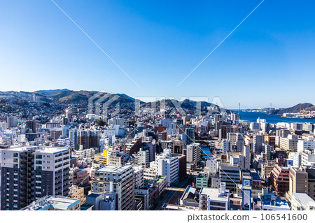 Nagasaki City Hall New Building - View from the rooftop garden [Nagasaki City] 106541600