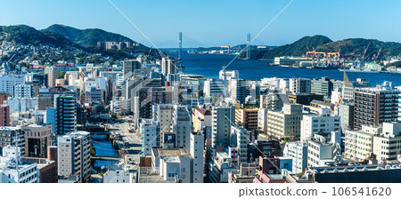 Nagasaki City Hall New Building Panorama View from the Rooftop Garden [Nagasaki City] 106541620
