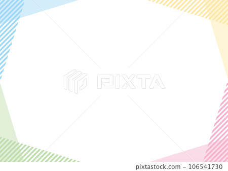 幾何框架條紋多彩柔和簡單 106541730