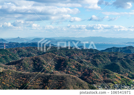 岡山縣玉野市常山,從山頂眺望高松市 岡山縣玉野市常山,從山頂眺望高松市 106541971